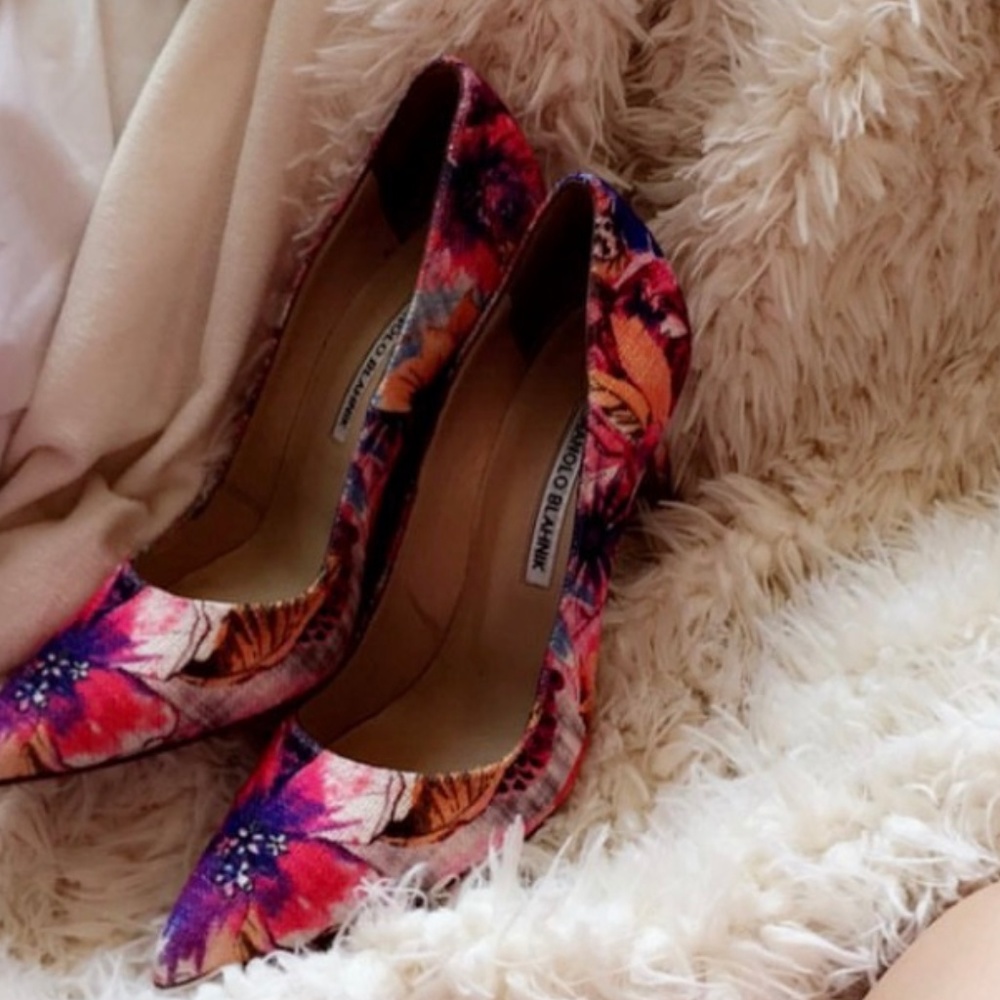 Floral Manolo Blahnik